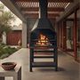 Home Fires 800 Super Deluxe Freestanding Braai Wood And Charcoal With 24m Flue Mild Steel