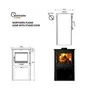 Northern Flame Azar 12kw Log Stand Ecosy Design Multifuel Closed Combustion Fireplace