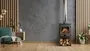 Freestanding Steel Fireplace On Log Stand Kobra 8 Kw Lifestyle The Fireworks