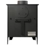 Freestanding Steel Fireplace On Legs Kobra Back The Fireworks