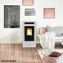 Freestanding Pellet Fireplace Cayenne Bianco