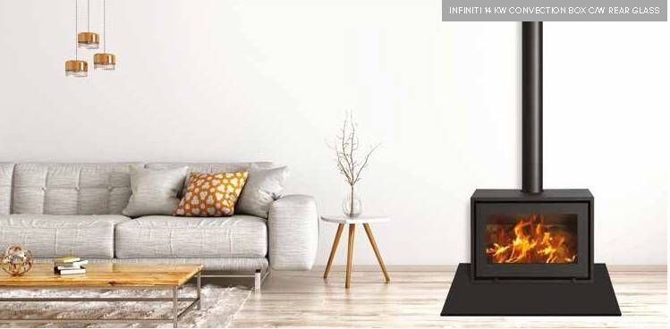 Freestanding Fireplace 14kw Single Sided Convect Box Unit | Fire